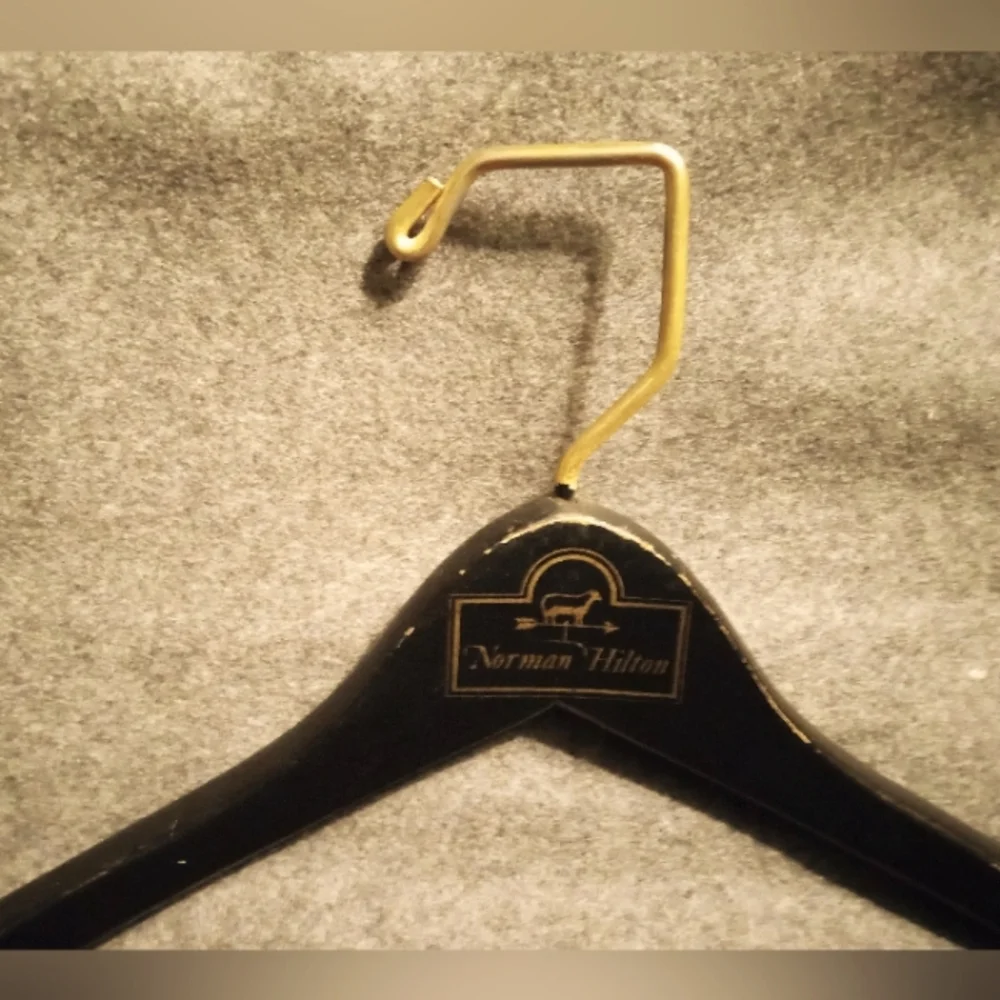 🎺 Rare Vintage Wood Brass Suit Hanger🎺